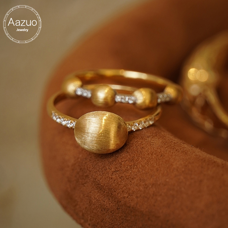 Vintage Fashion Rings For Women - Aazuo Fashion Vintage Jewelry Real 18K