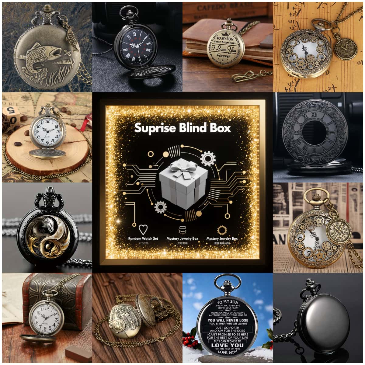 Vintage Fashion Watches - 1PC Surprise Mystery Watch Blind Box-Fashion