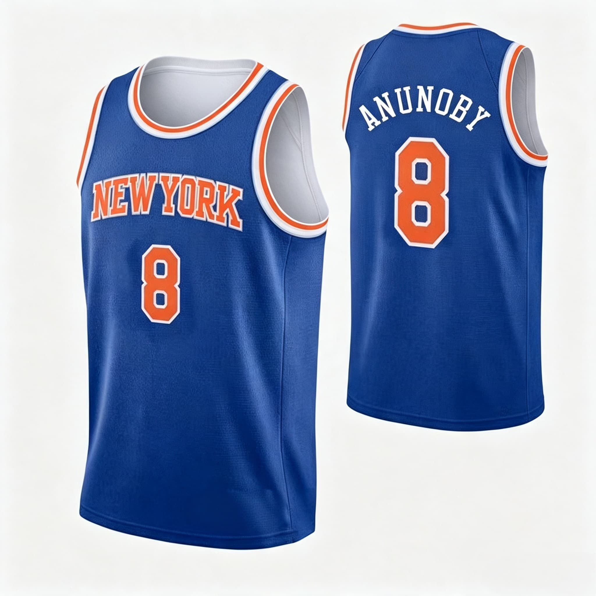 Vintage Fashion New York - Men Anunoby #8 New York Basketball
