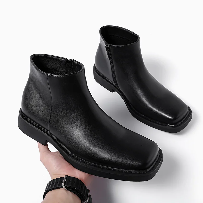 Vintage Fashion For Mens - Black New Fashion Men Casual Leather