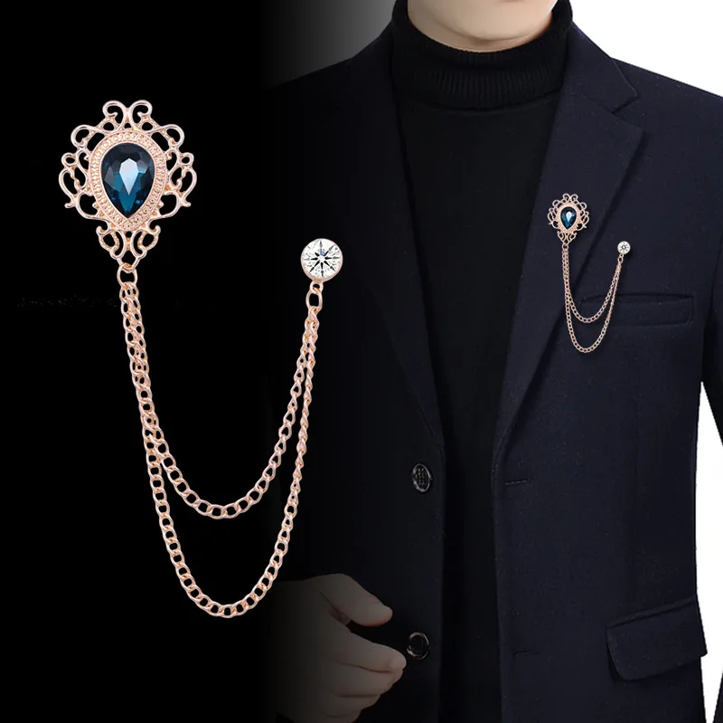 Vintage Fashion For Mens - New Vintage Tassel Chain Rhinestone Crystal