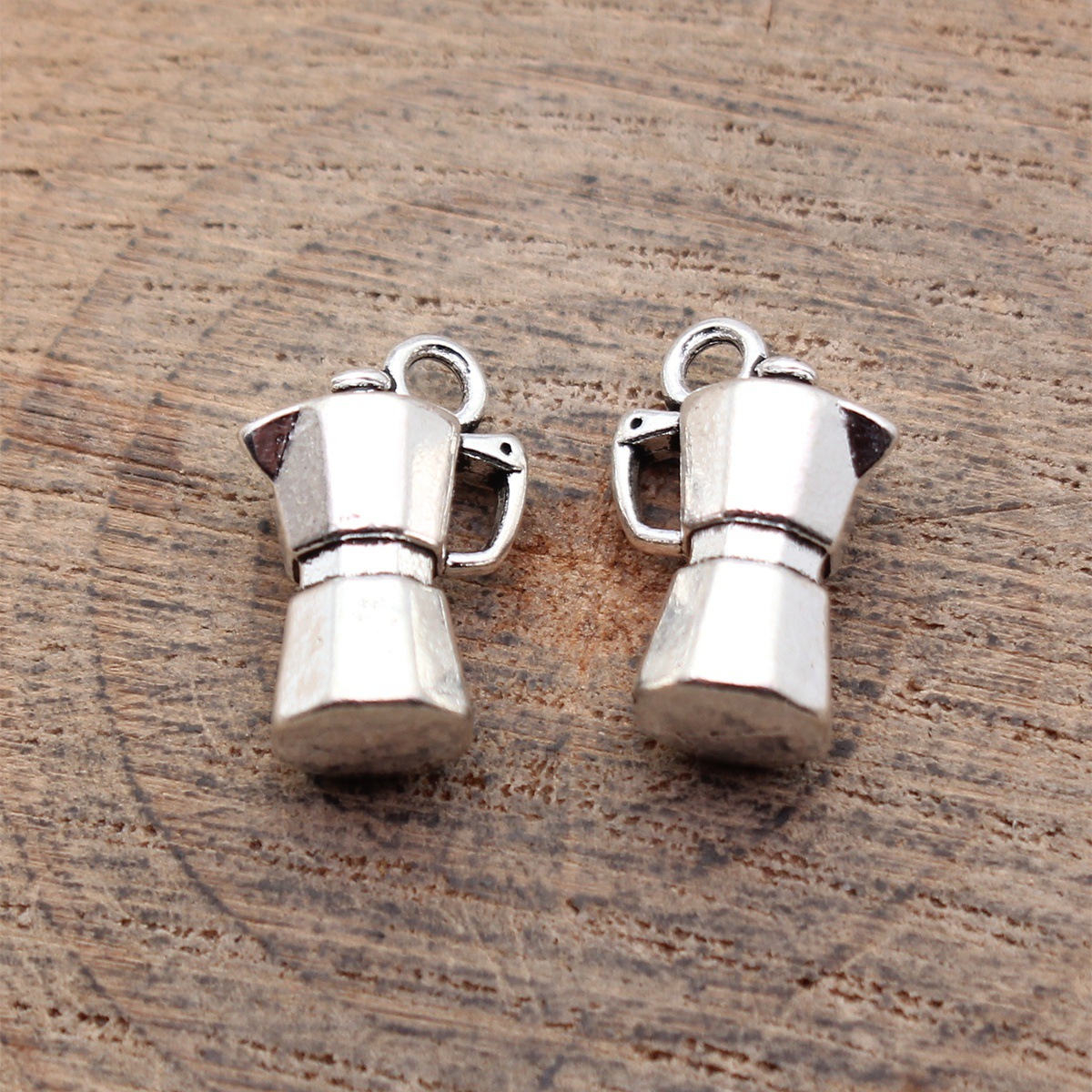 Vintage Fashion Nova - 20pcs 15x10x6.9mm(0.59x0.39x0.27inch) Antique Silver Color 3D