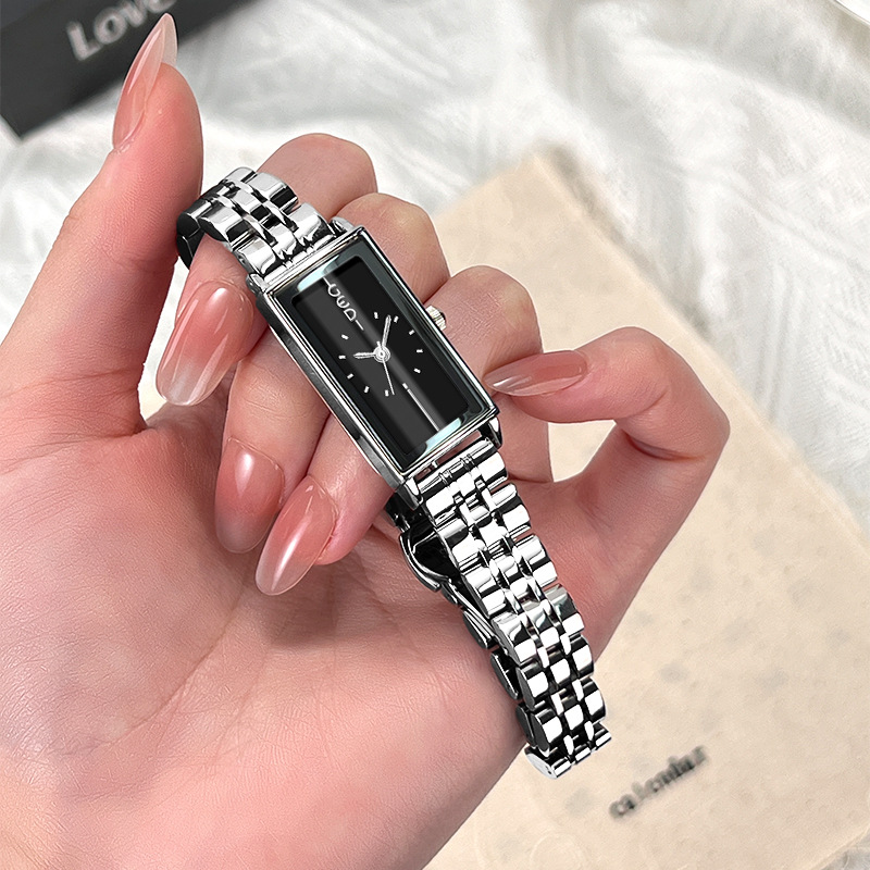 Vintage Fashion Watches - GEDI Vintage Luxury Rectangular Stainless Steel