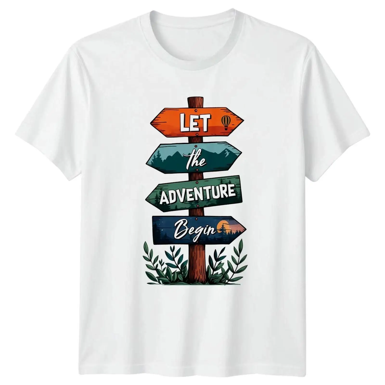 Vintage Fashion Herren - Let The Adventure Begin Travel Wegweiser