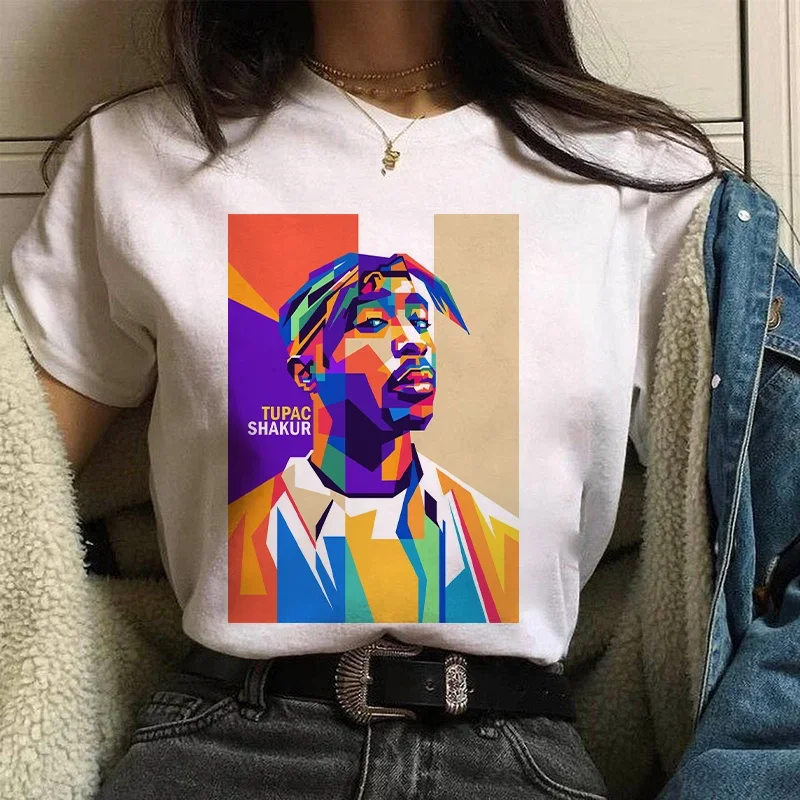Tie Dye Shirt Vintage - TUPAC Streetwear Harajuku T Shirts Women