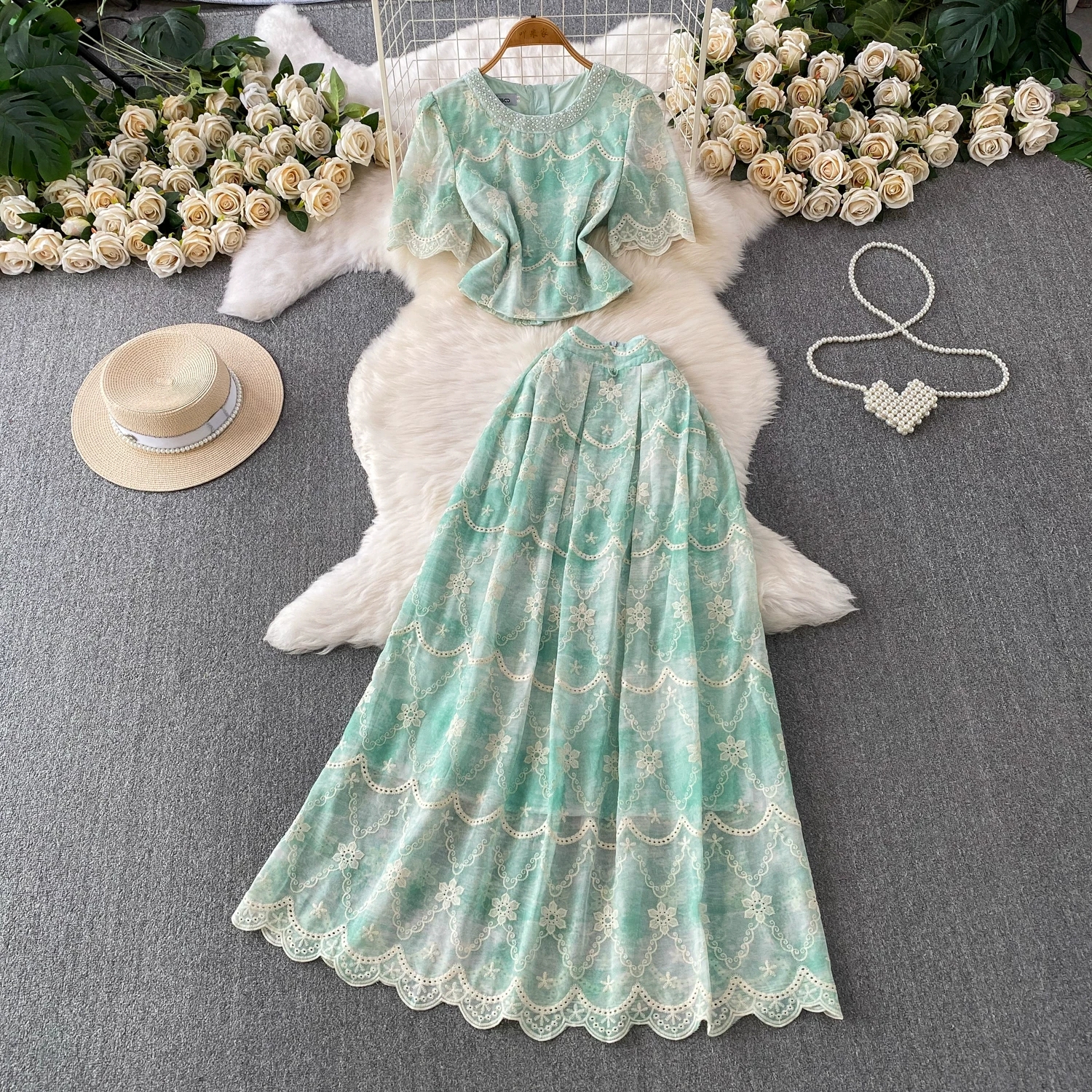 Crochet Top Boho - Vintage Boho Floral Crochet Lace Two