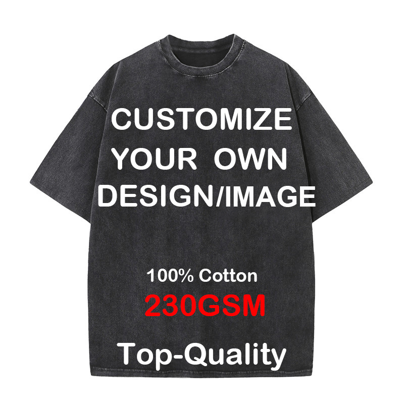Tie Dye Shirt Vintage - Custom Your LOGO Hip Hop Streetwear