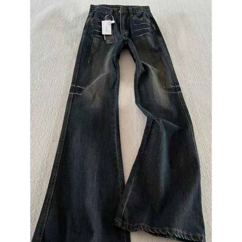 Retro Track Pant - Classic Retro Flare Denim Men's Jeans