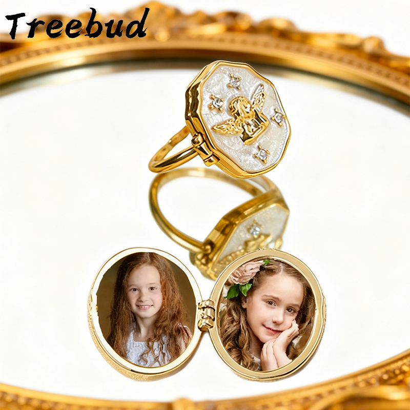 Vintage Fashion Rings For Women - Treebud Custom Ring Vintage Photo Album