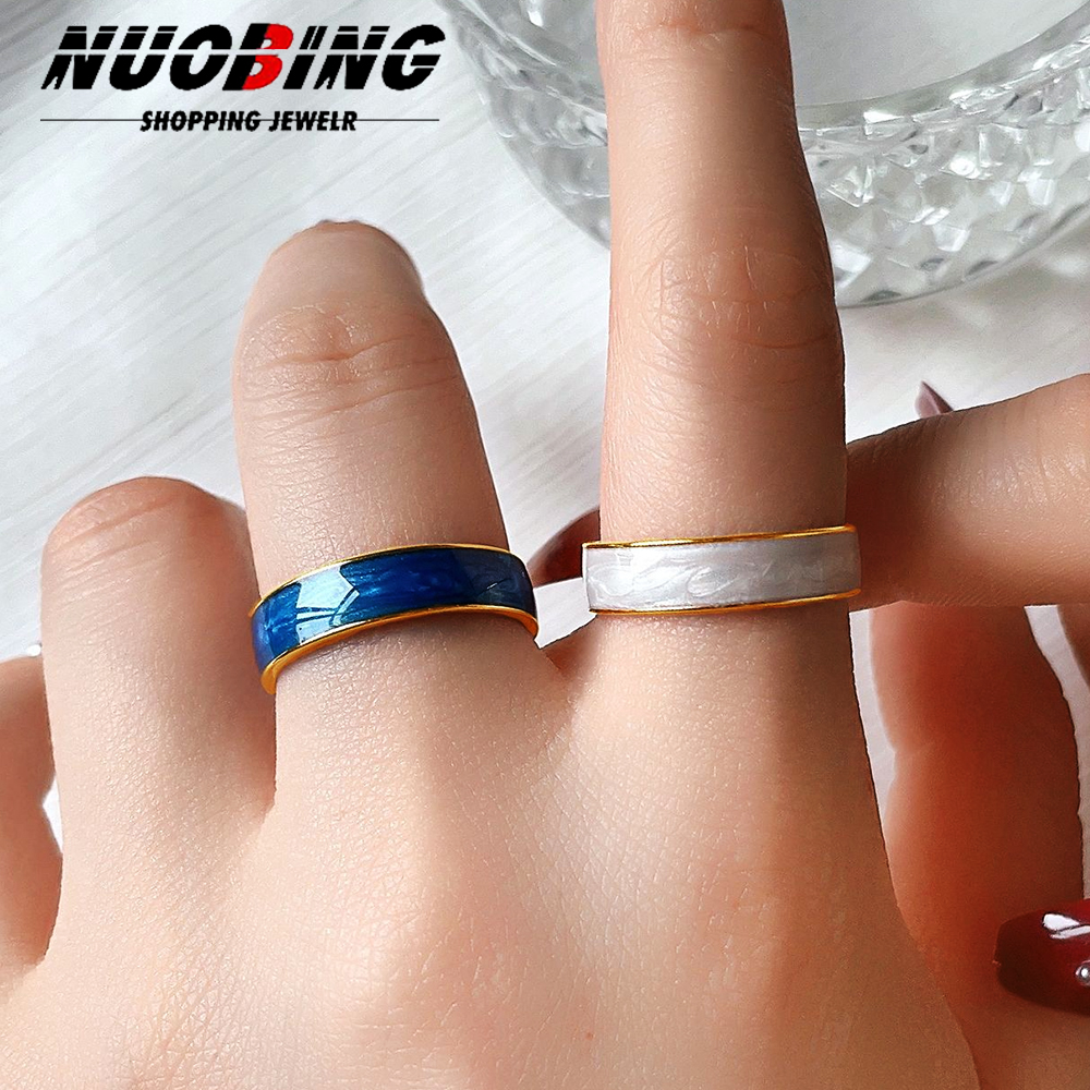Vintage Fashion Rings For Women - New Vintage Colorful Drip White Enamel