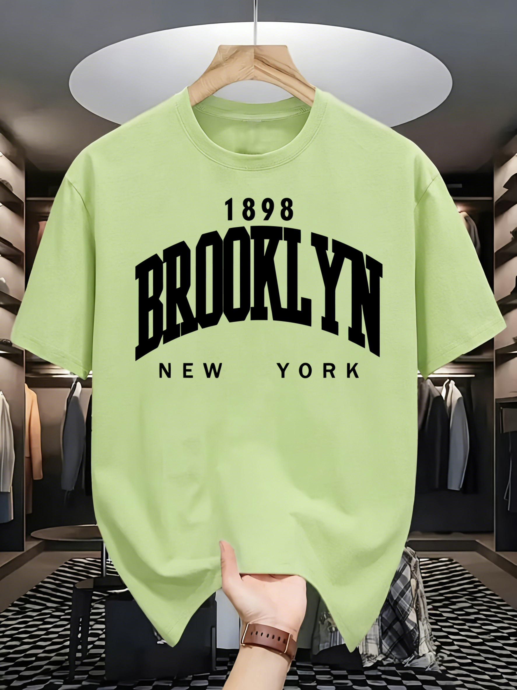 Vintage Fashion New York - Brooklun New York Letter Print Men