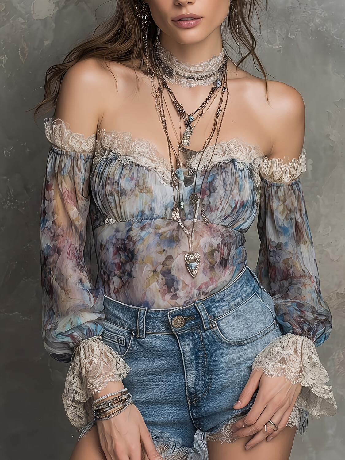 Tie Dye Shirt Vintage - Vintage Floral Print Chiffon Top Off