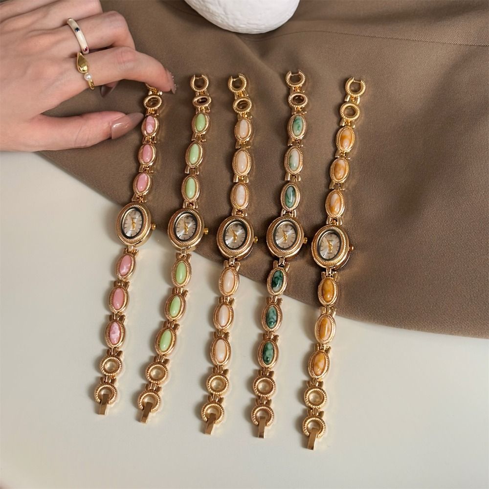 Vintage Fashion Watches - New Vintage Colored Gemstones Ladies Watch