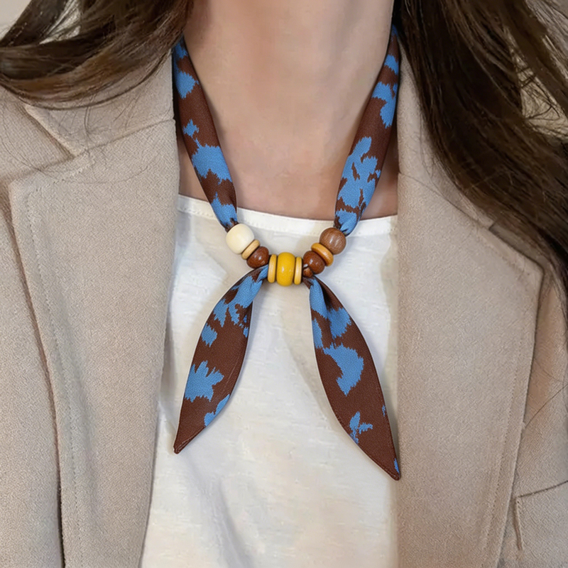 Vintage Fashion Rings For Women - Vintage Bohemian Skinny Scarf with Wooden
