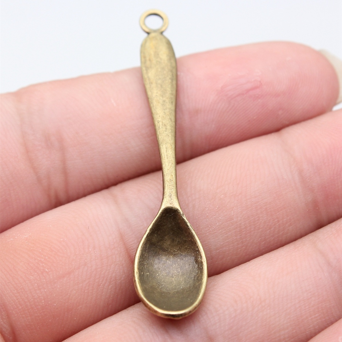 Vintage Fashion Nova - 10pcs 54x11mm 5 Colors Spoon Charms