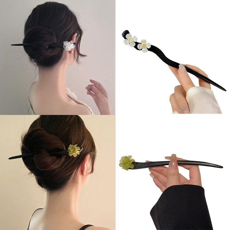 Vintage Fashion Nova - Vintage Chinese Style Wooden Flower Hair