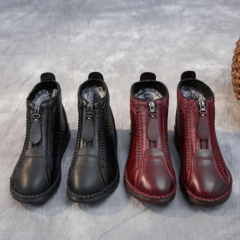Vintage Fashion Online Store - high cut pu leather sneakers women