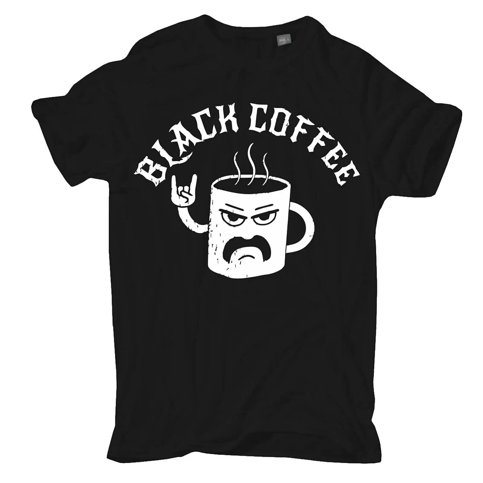 Vintage Fashion Herren - Herren T Shirt Black Coffee Heavy