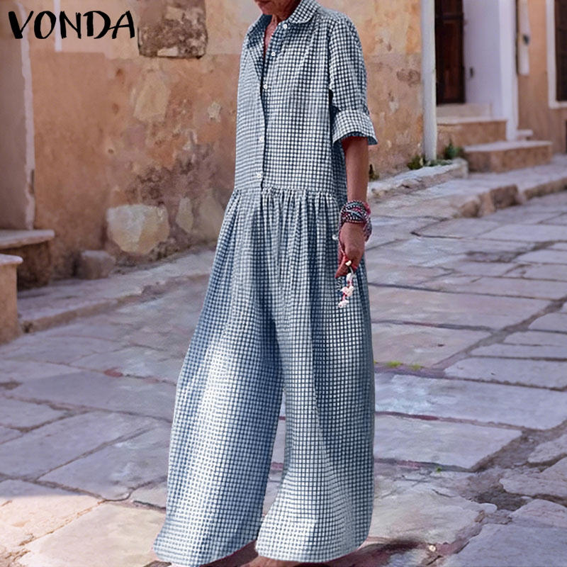 Vintage Fashion Plus Size - Plus Size 5XL VONDA Vintage Jumpsuits