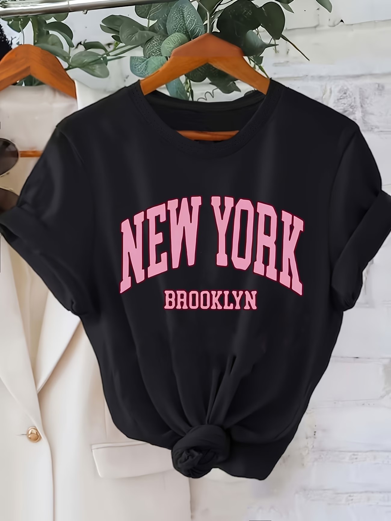 Vintage Fashion New York - Fashion T-shirt New York Brooklyn Lettering