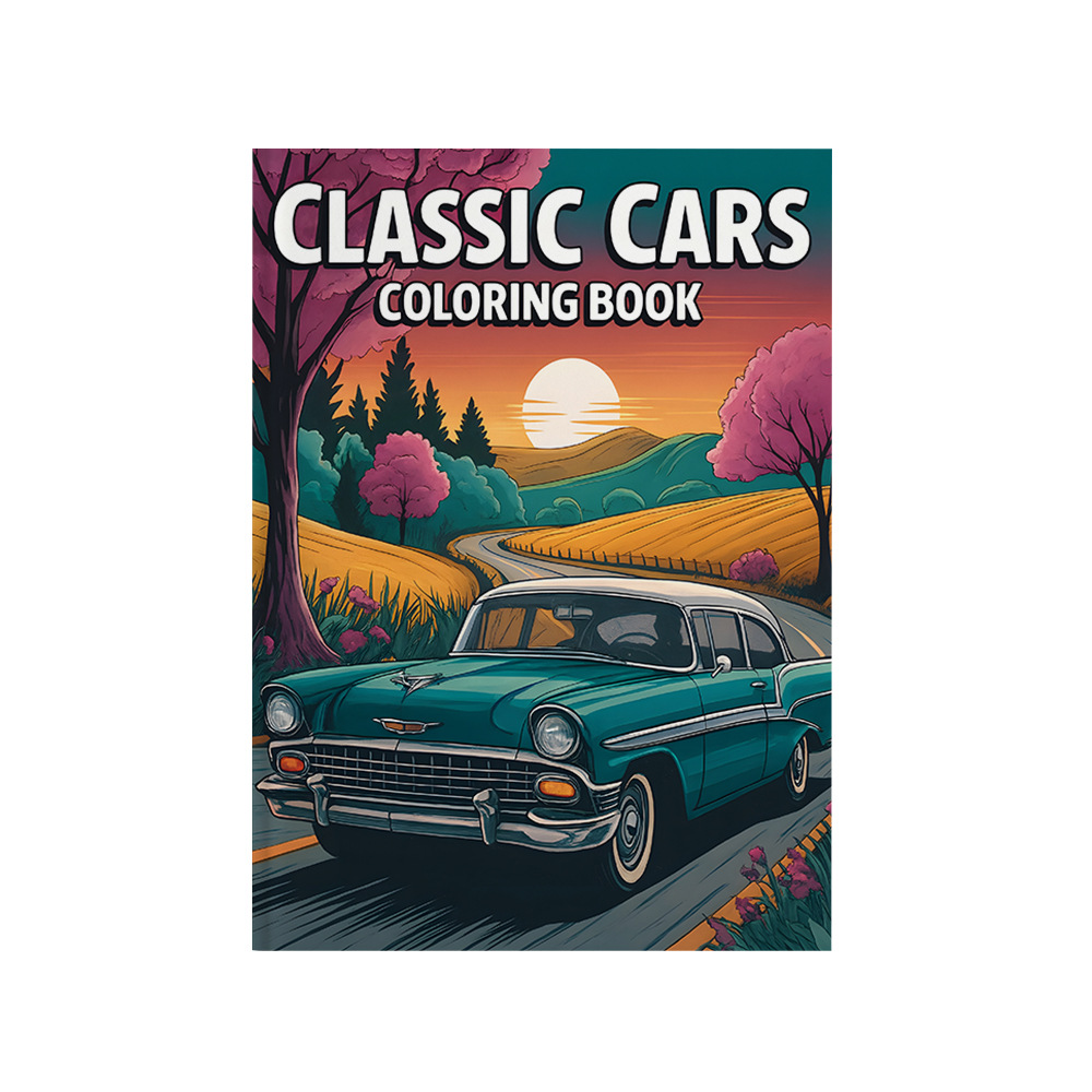 Vintage Fashion Coloring Book - Classic Cars Coloring Book Vintage Retro