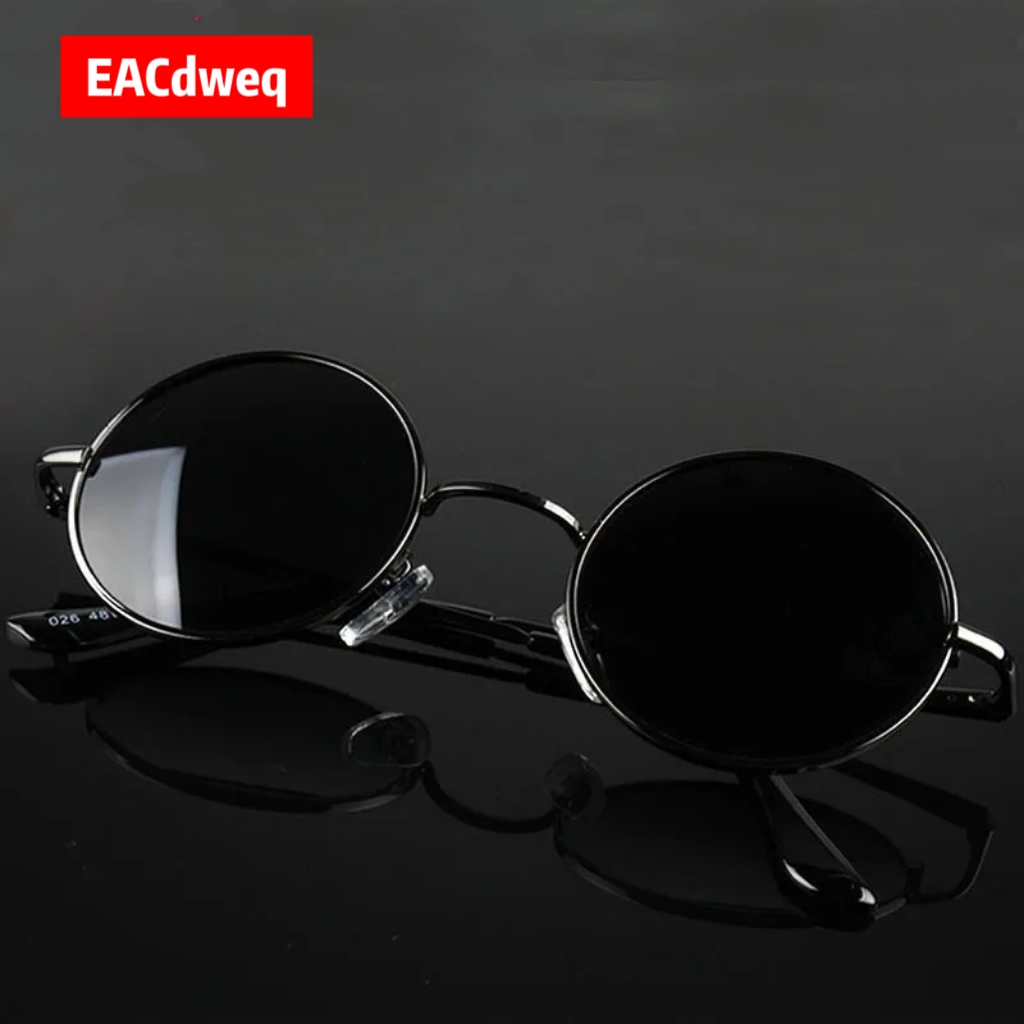 Vintage Fashion Images - Retro Vintage Round Sunglasses Men Brand