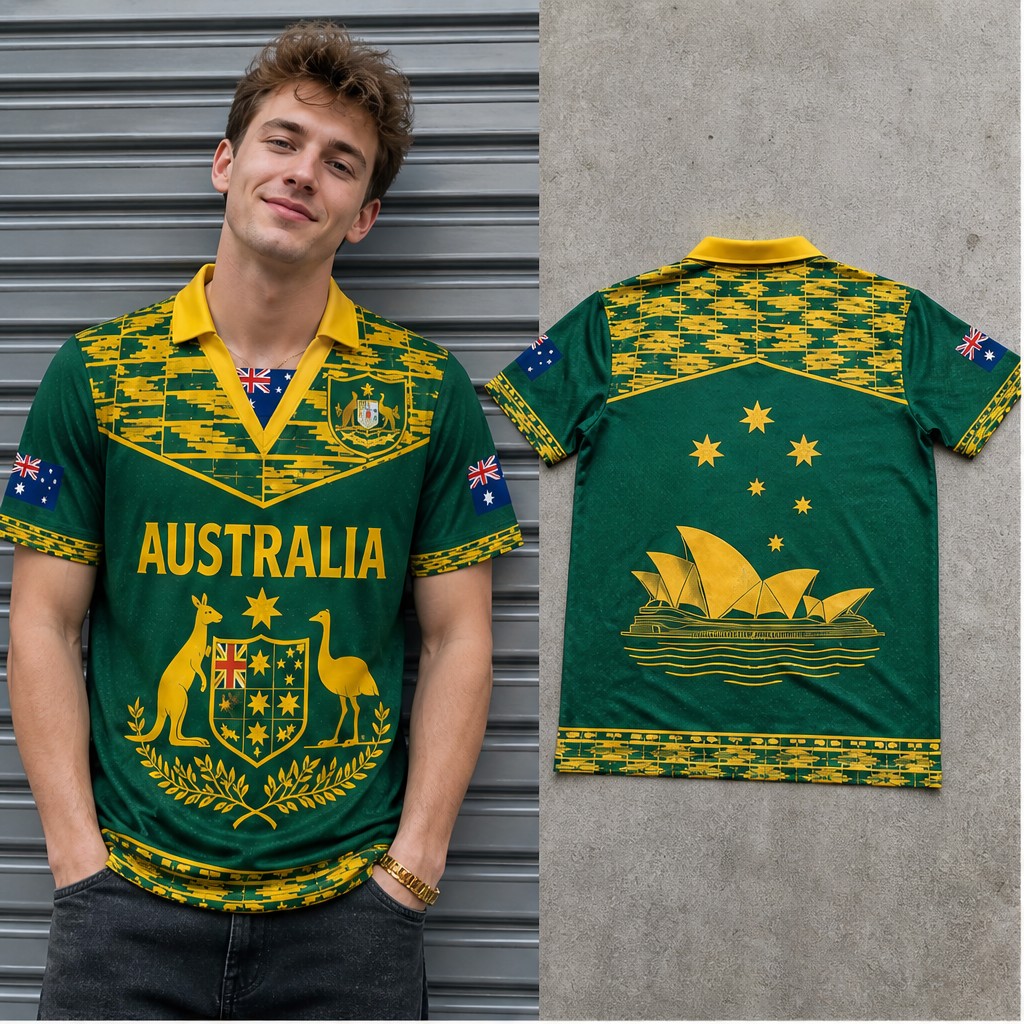 Vintage Fashion Australia - Mens Australia Ornate Kangaroo Emu Crest