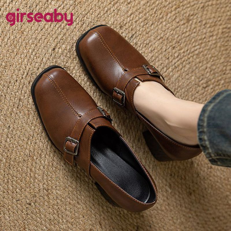 Vintage Fashion Plus Size - Girseaby Vintage Women Pumps Square Toe