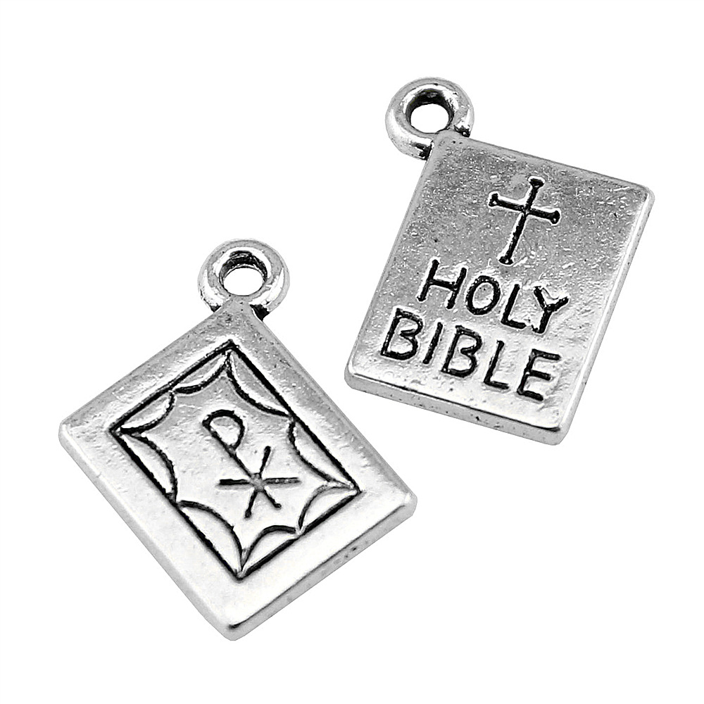 10Pcs/Lot Charms Book Holy Bib - Vintage Fashion Coloring Book 评论和价格