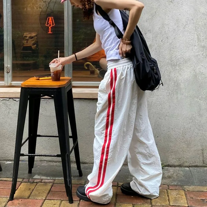 Y2K Vintage White Sweatpants W - Retro Track Pant 评论和价格