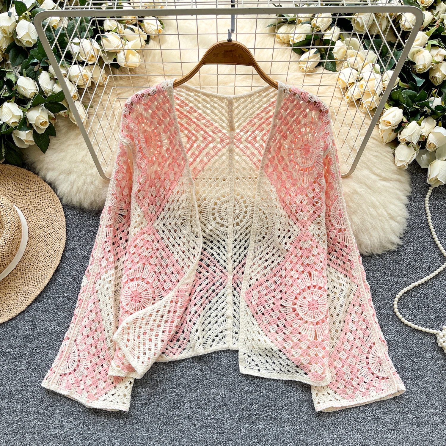 Crochet Kimono Cardigan for Wo - Crochet Top Boho 评论和价格