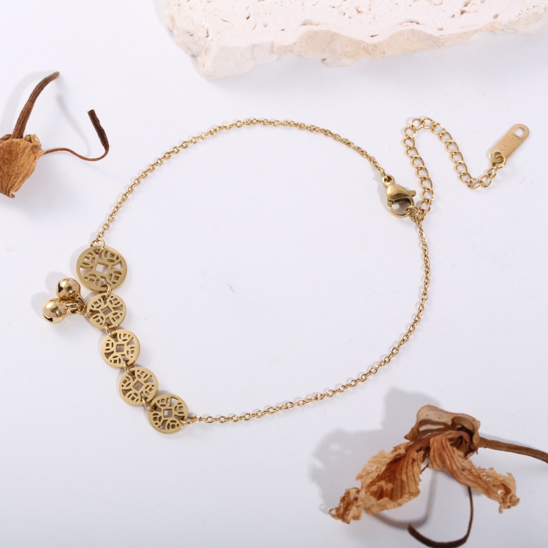 1 Piece Stainless Steel Anklet - Vintage Fashion Market 评论和价格