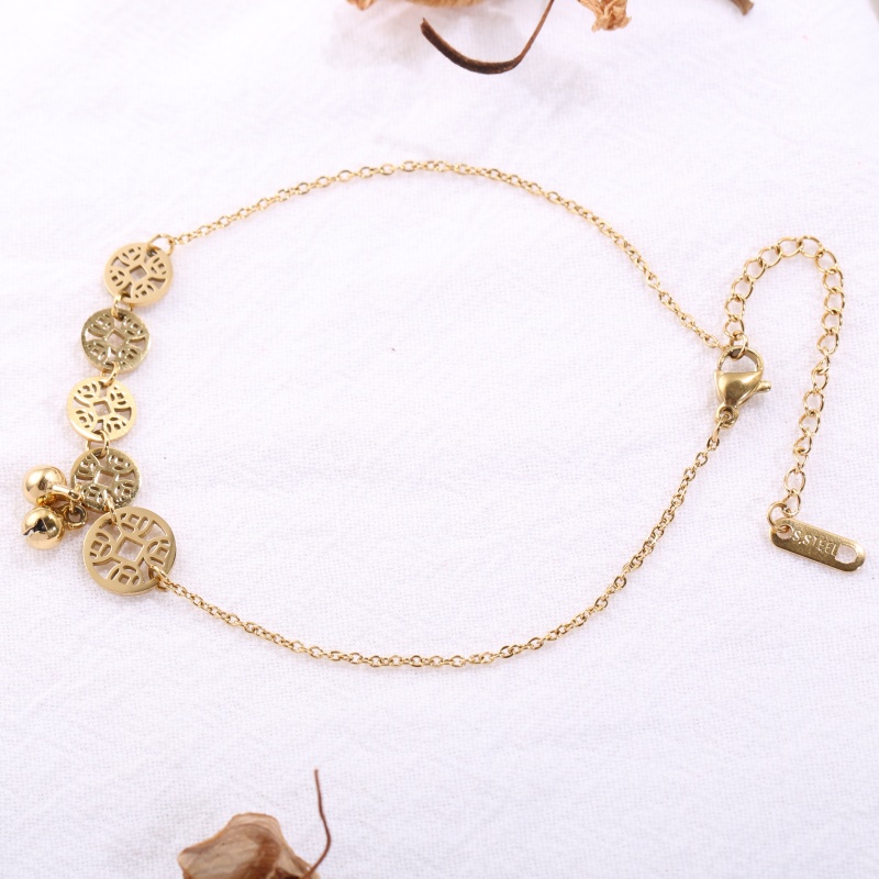 1 Piece Stainless Steel Anklet - Vintage Fashion Market 评论和价格