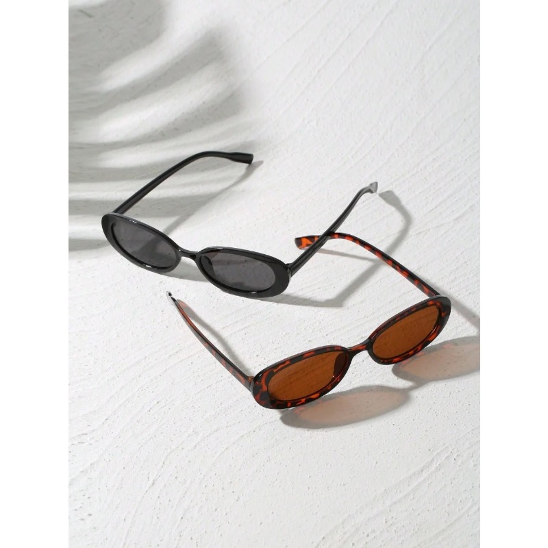 2pcs Vintage Oval Plastic Sung - Vintage Fashion Images 评论和价格