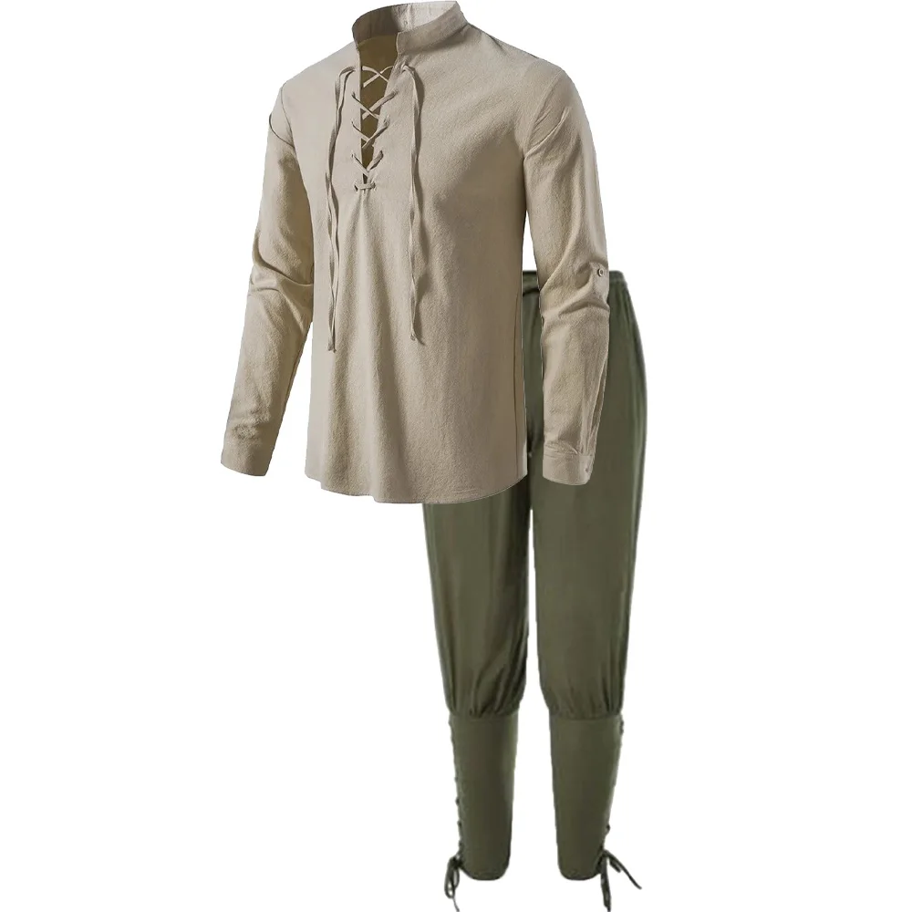 2Pcs Retro Vintage Medieval Re - Retro Track Pant 评论和价格