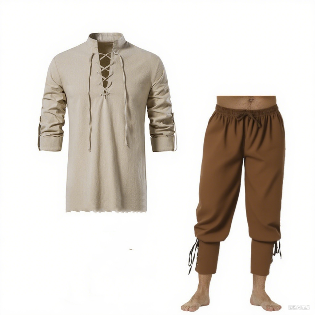 2Pcs Retro Vintage Medieval Re - Retro Track Pant 评论和价格