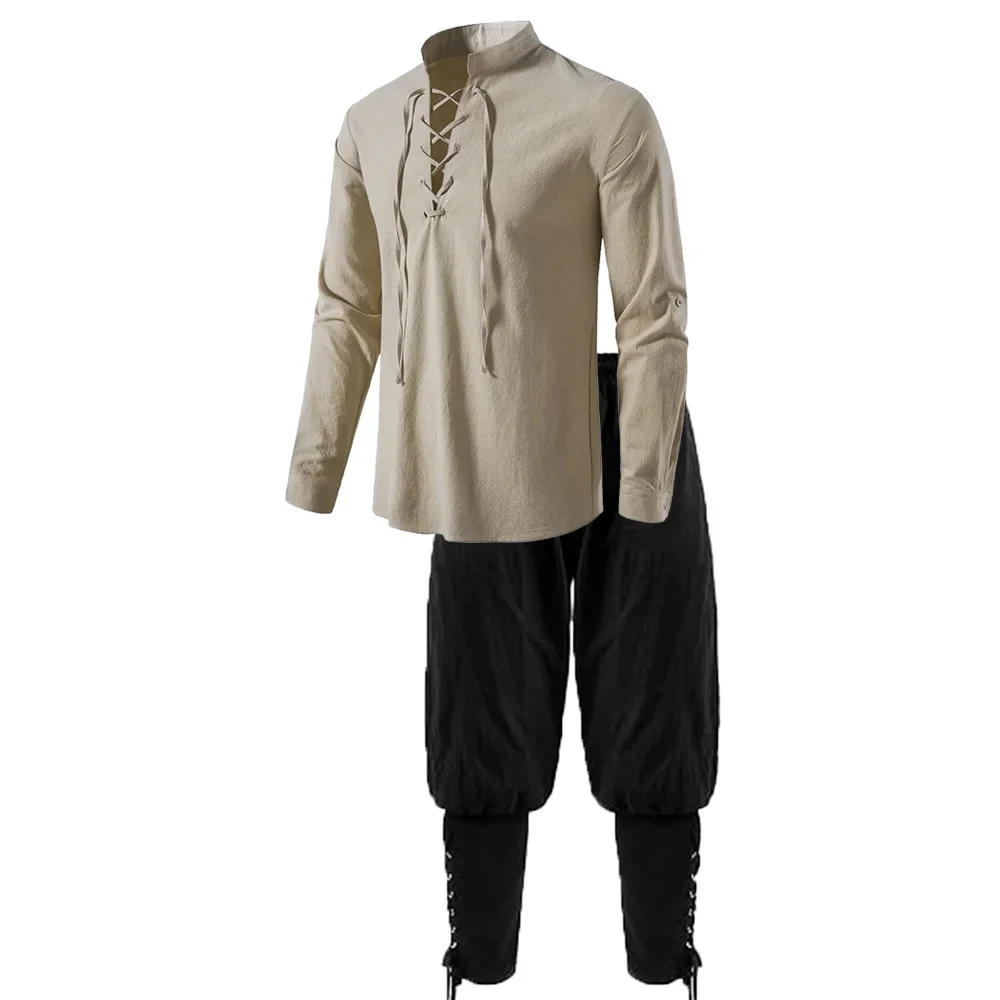2Pcs Retro Vintage Medieval Re - Retro Track Pant 评论和价格