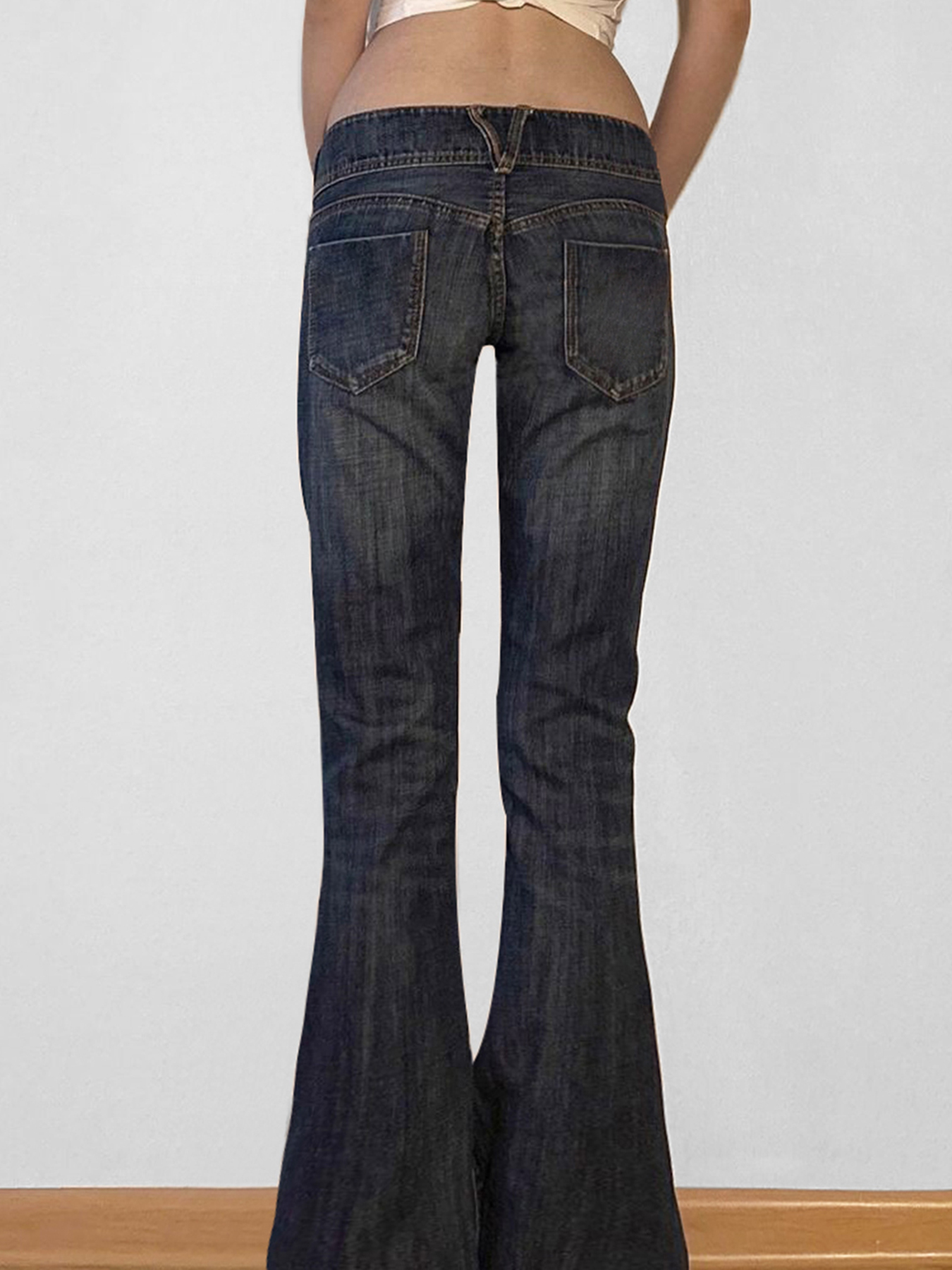 Vintage y2k Flared Jeans Retro - Mom Jean High Rise 评论和价格