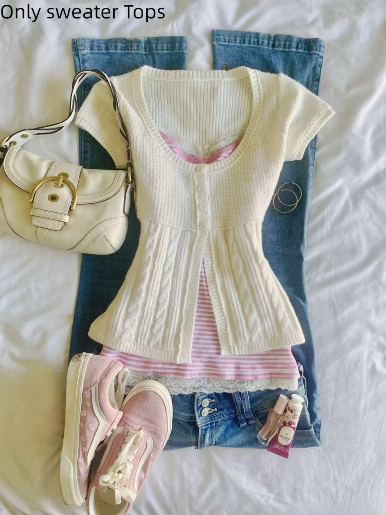 Boho Short Sleeve Knit Cardiga - Crochet Top Boho 评论和价格