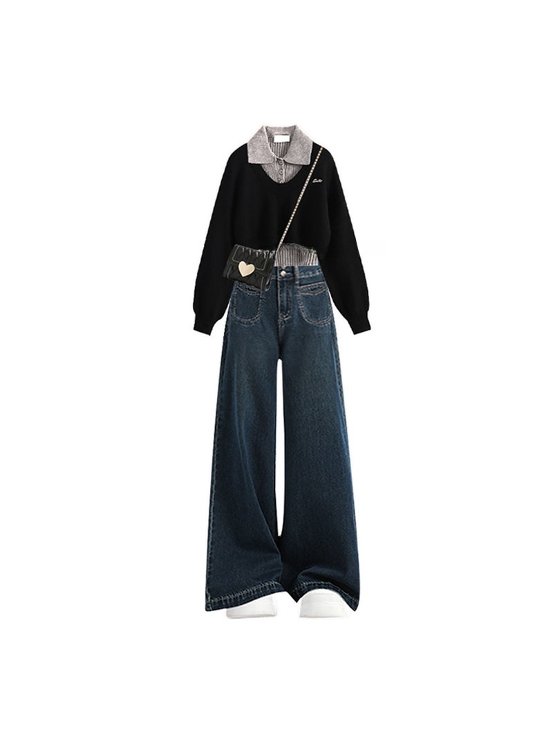 Korean Style plus Size Knitted - Vintage Fashion Plus Size 评论和价格