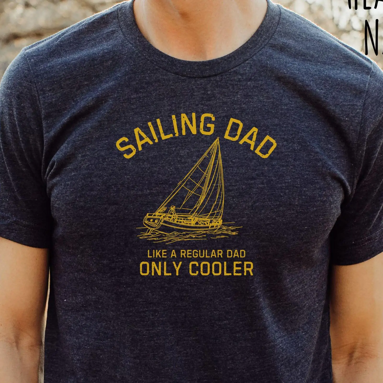 Sailing Dad T Shirt Funny Sail - Vintage Yacht Fashion 评论和价格