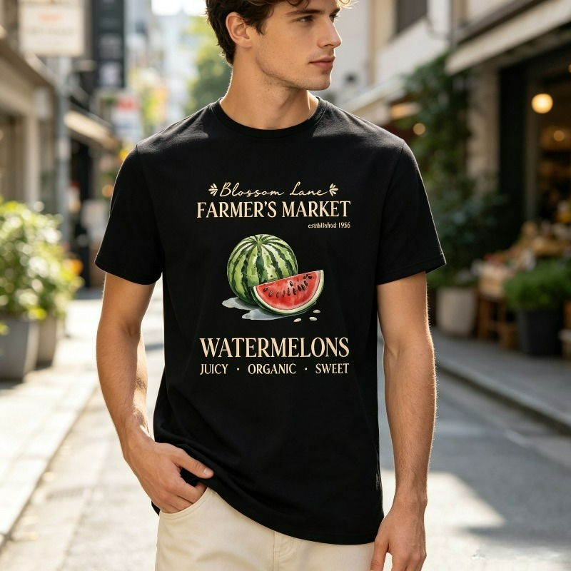 Watermelon Farmer Market T-Shi - Vintage Fashion Market 评论和价格