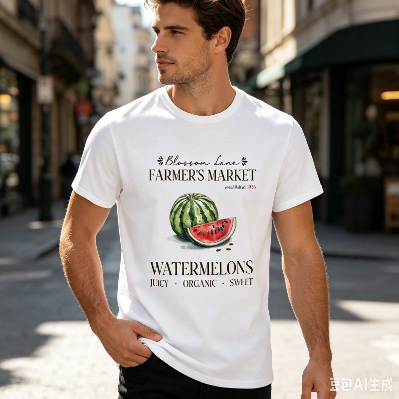 Watermelon Farmer Market T-Shi - Vintage Fashion Market 评论和价格