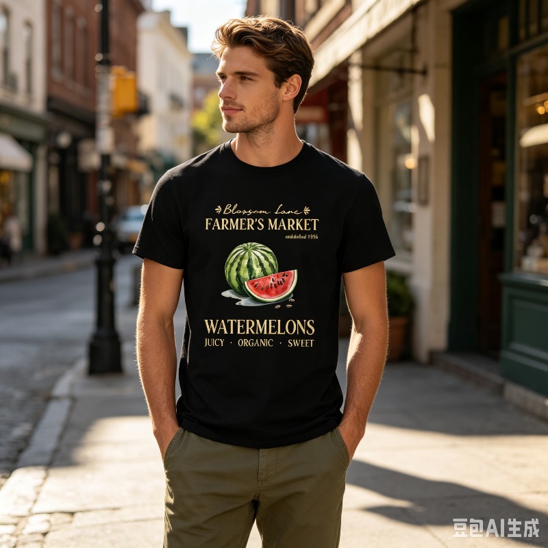 Watermelon Farmer Market T-Shi - Vintage Fashion Market 评论和价格