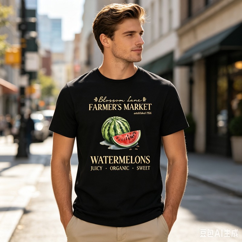Watermelon Farmer Market T-Shi - Vintage Fashion Market 评论和价格