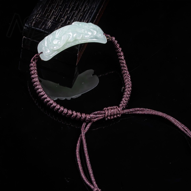Burmese Jadeite Pixiu Bracelet - Usa Vintage Fashion 评论和价格