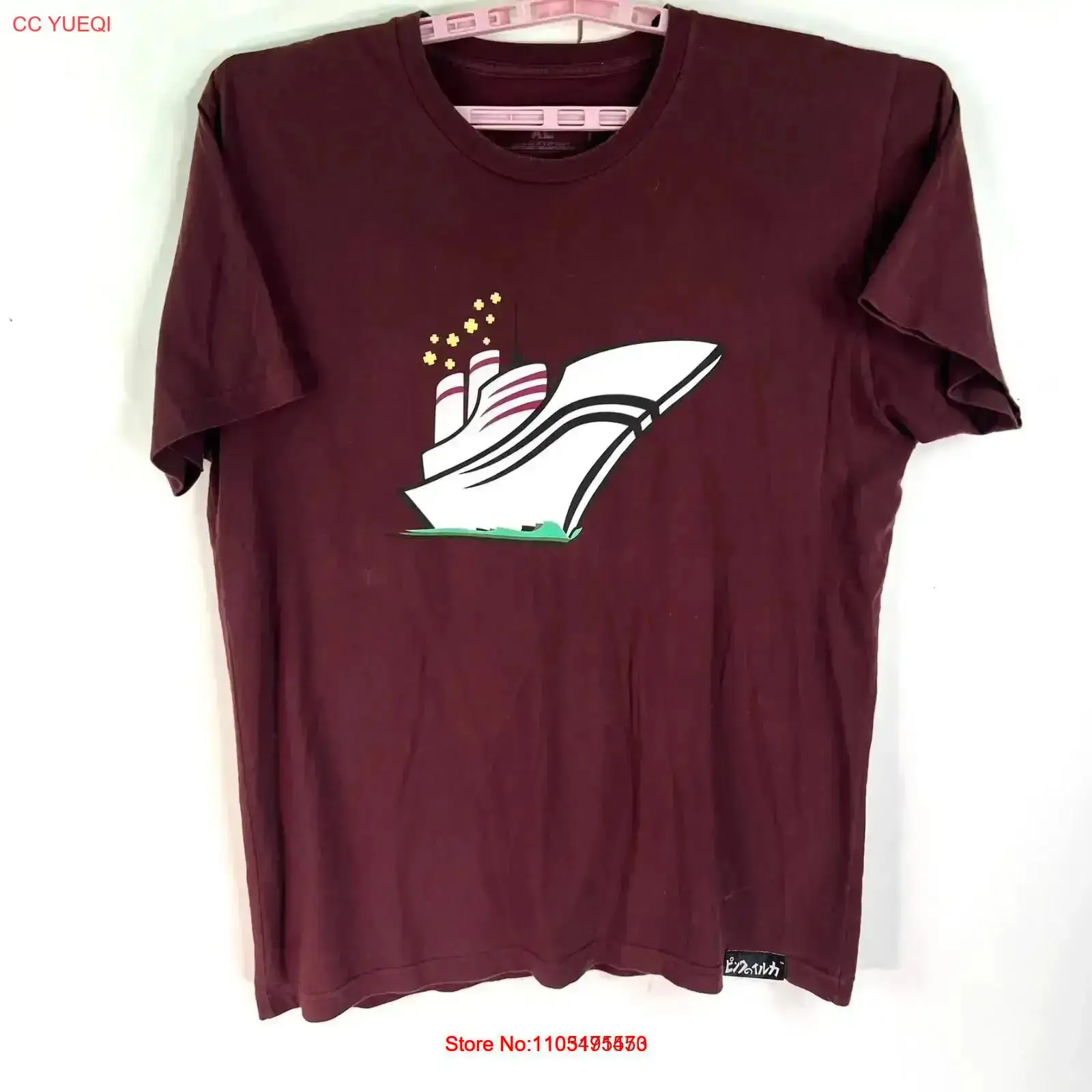 Pink Dolphin T Shirt Men's XL  - Vintage Yacht Fashion 评论和价格