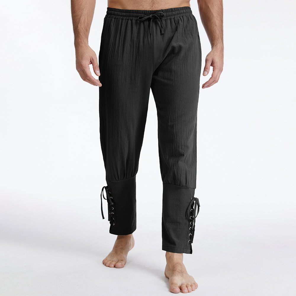 Men's Vintage Cotton Linen Sol - Retro Track Pant 评论和价格