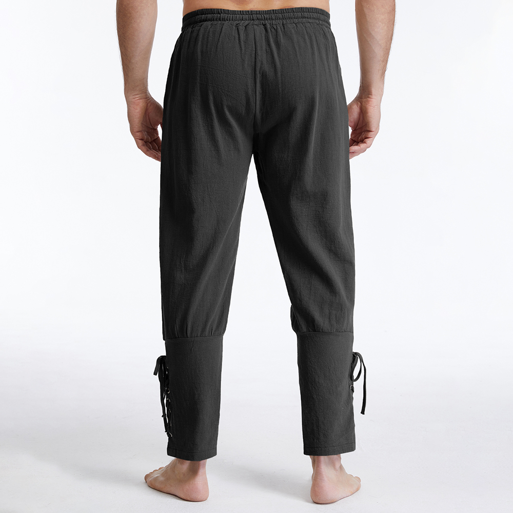 Men's Vintage Cotton Linen Sol - Retro Track Pant 评论和价格