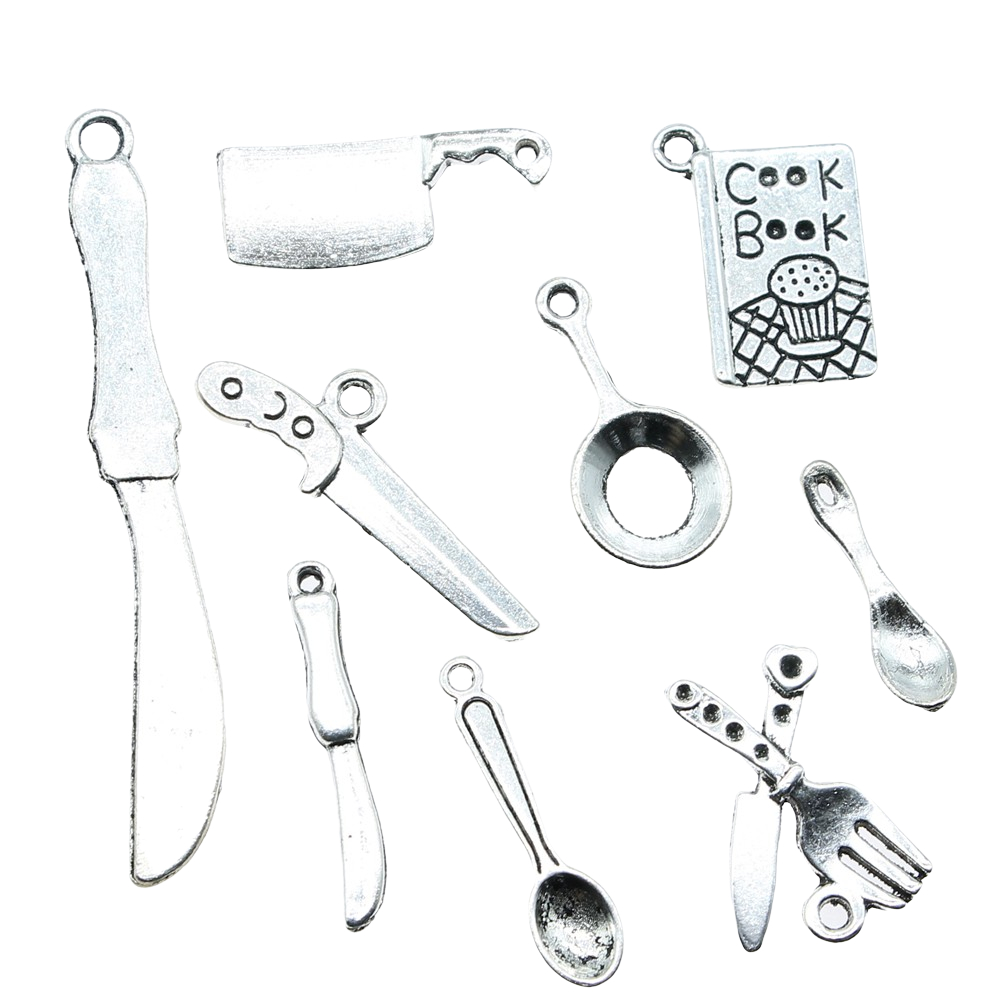 20pcs Kitchenware Charms Antiq - Vintage Fashion Coloring Book 评论和价格